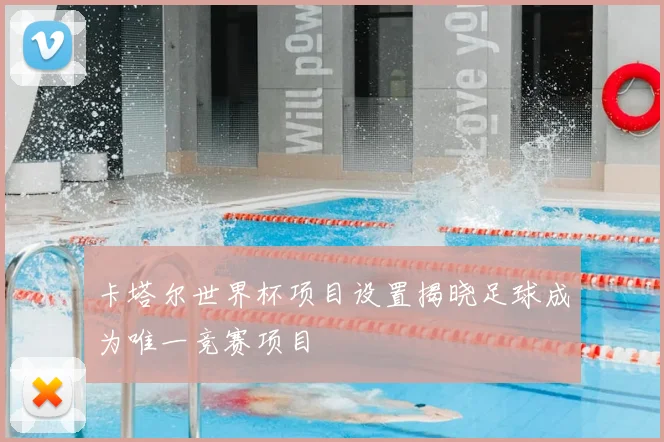 卡塔尔世界杯项目设置揭晓足球成为唯一竞赛项目